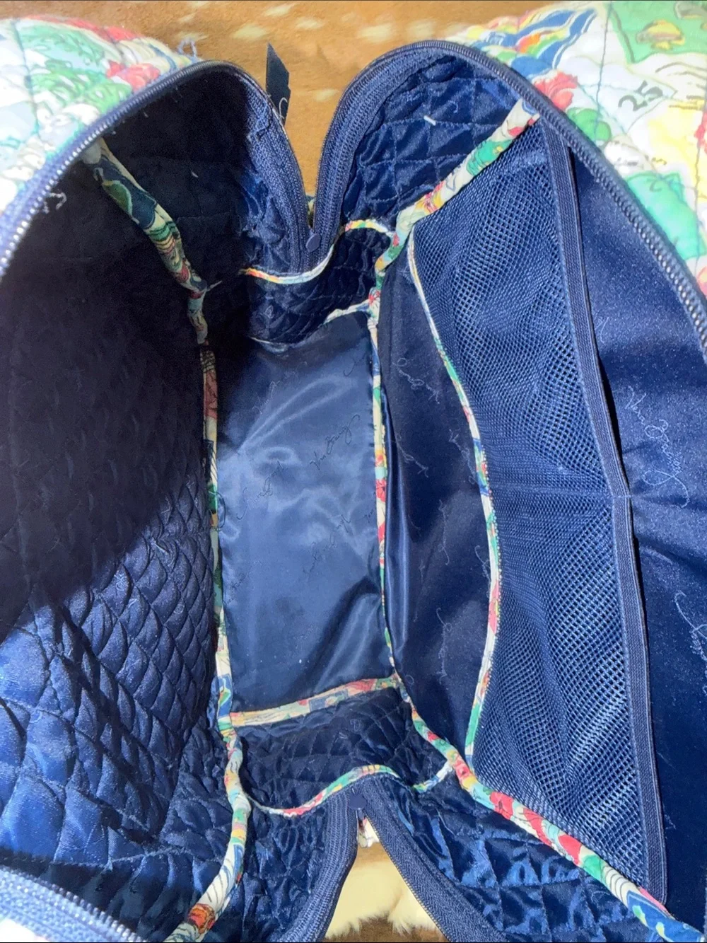 Vera Bradley Post Stamp Quilted Backpack